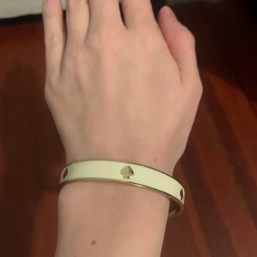 Gold and White Kate Spade Bracelet